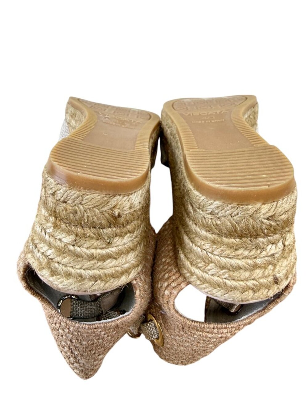 Viscata Espadrille Wedge Platform Low Heel Beige Gold (40) - Picture 6 of 11